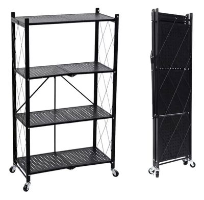 ESTANTERIA PLEGABLE 4 NIVELES CON RUEDAS