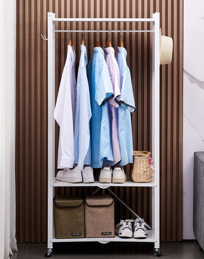 PERCHERO CON 2 ESTANTES 71*32*158