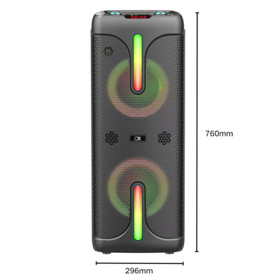 PARLANTE INALAMBRICO BLUETOOTH 8,5‘’ x2 O8K