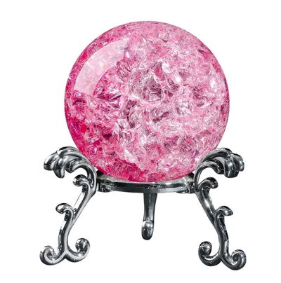 BOLA DE CRISTAL CON CUENTAS DE HIELO AGRIETADAS 40 MM