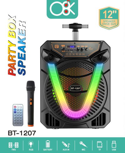PARLANTE INALAMBRICO BLUETOOTH 12‘’ O8K