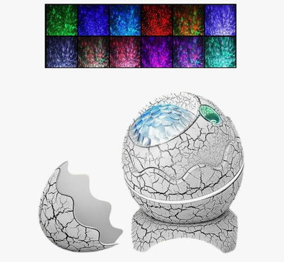 PROYECTOR DE AMBIENTE LED PARA RELAJACIÓN FORMA HUEVO