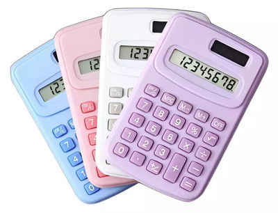 MINI CALCULADORA 8 DÍGITOS (COLORES SURTIDOS)