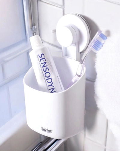 PORTA CEPILLO DE DIENTES CON VENTOSA