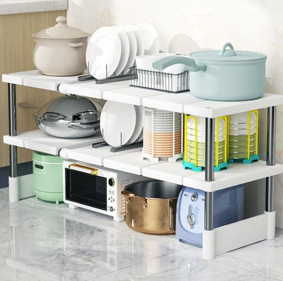 ESTANTE DE COCINA DOBLE NIVELES 24*63CM