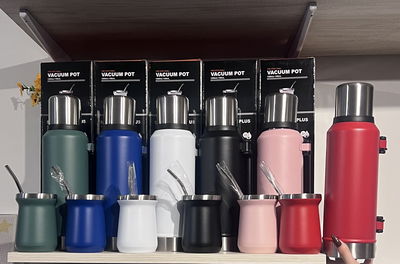 TERMO TÉRMICO 1.3 LTS + MATE 260 ML ACERO INOXIDABLE