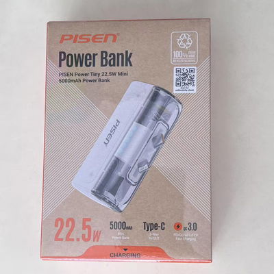 POWER TINY POWER BANK BLANCO 22.5W 5000MAH TPD139B , BULTO X 50 UNI