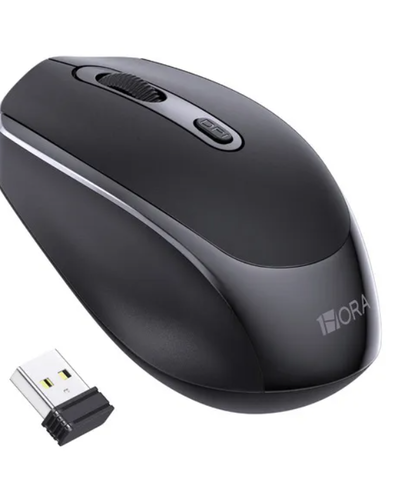 MOUSE INALABRICO 2.4GHZ NEGRO RAT001