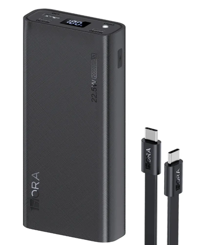 BATERÍA EXTERNA PD DE 20 W CON DOS PUERTOS USB