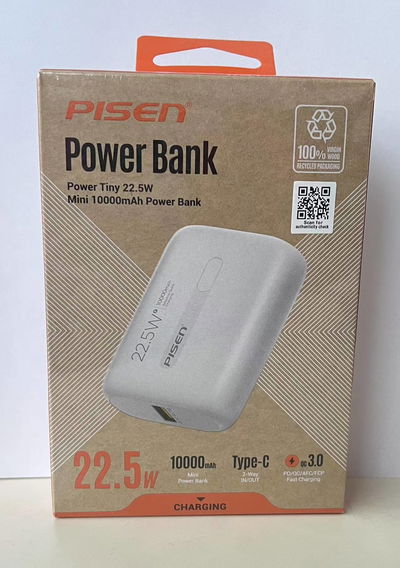 TINY POWER BANK BLANCO 22.5W 10000MAH TSD330B BULTO X 50 UNI