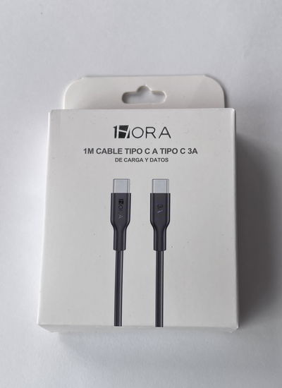 CBALE TIPO C - TIPO C NEGRO 3A 1M CAB252 BULTO : 50 UNI