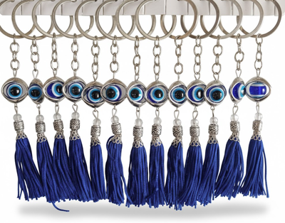 LLAVERO OJO TURCO X UNI , PACK X 12 UNI