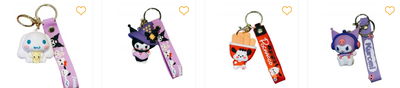 LLAVERO DE GOMA SERIE SANRIO （CONSULTAR LA VARIEDAD）