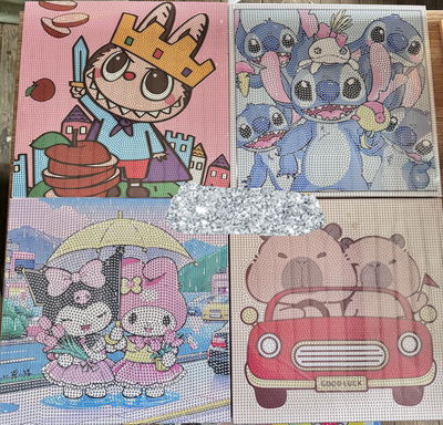 PINTURA DE DIAMANTES ANIMES 30 X 30（ CONSULTAR LA VARIEDAD ）
