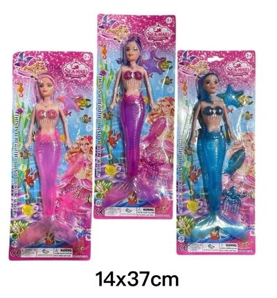MUÑECA SIRENA CON LUZ BLISTER