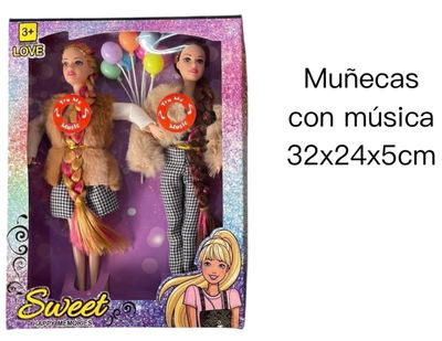 MUÑECA CON MUSICA SWEET X 2