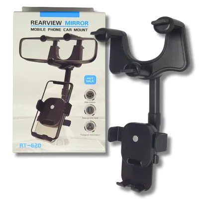 SOPORTE CELULAR PARA AUTO EN ESPEJO RETROVISOR RT620