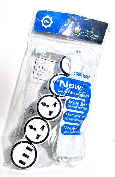 ZAPATILLA ENCHUFE 3 TOMAS + 3 USB 3 METROS