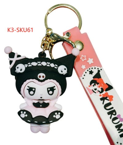 LLAVERO GOMA SANRIO KUROMI 51-100