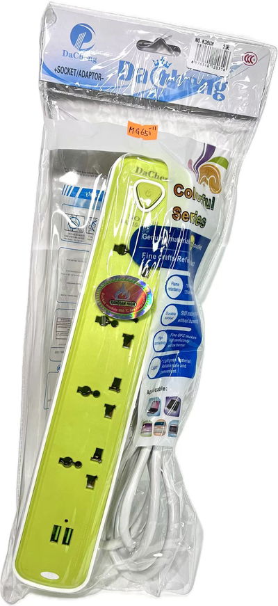 ZAPATILLA ENCHUFE 4 TOMAS + 2 USB K38