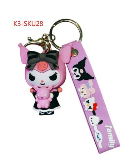 LLAVERO GOMA SANRIO KUROMI 1-50