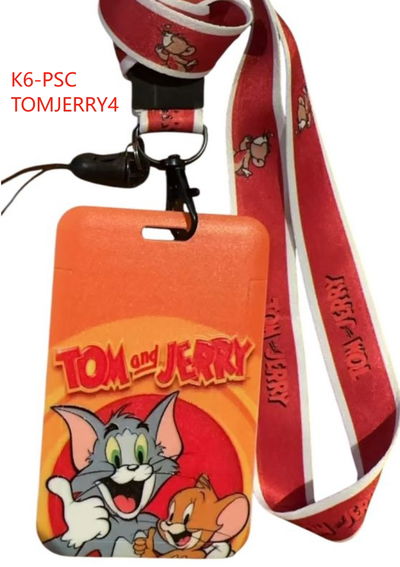 PORTA SUBE CON CORDON COLGANTE TOM AND JERRY