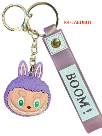 LLAVERO GOMA CABEZA LABUBU
