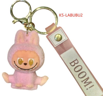 LLAVERO GOMA LABUBU FLOCADO