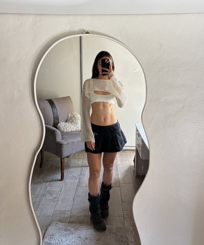 Crop top Bali (crema) 