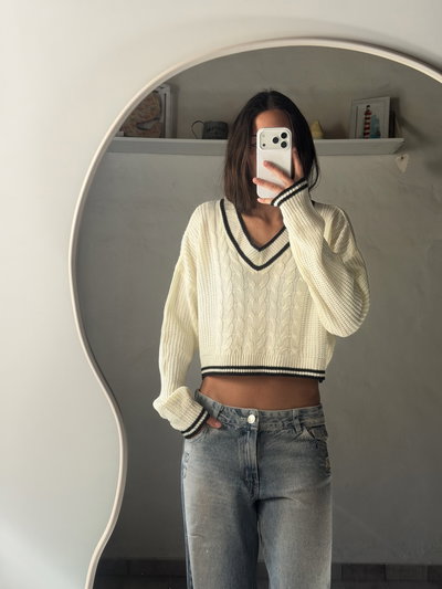 Sweater Italy crema 