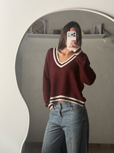 Sweater Monaco cherry