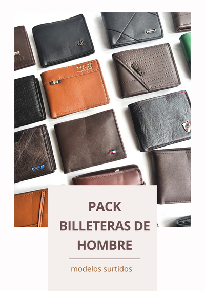 Pack billetera hombre 