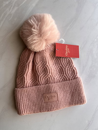 Gorro Lana OREIRO LOVE rosa x1