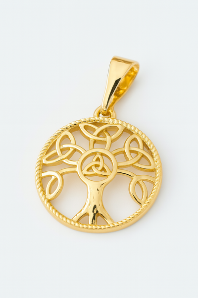 Dije Árbol de la Vida con Nudo Celta  