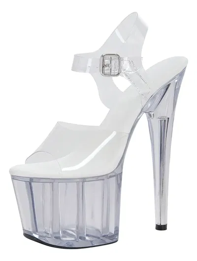 Sandalias Acrílicas Transparentes Talle 41-42-43– Tacón 17 cm