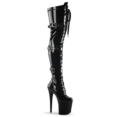 Bota Bucanera de Charol Negro 