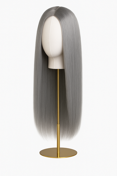  Peluca Gris Plata/ Lacio/ Hilo Premium HD