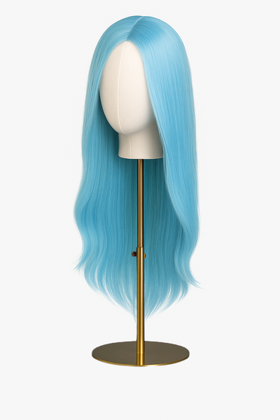 Peluca Celeste Aqua/ Lacio/ Hilo Premium HD