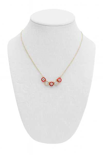  Collar Ojito Turco Gold y Brillos – Elegancia y Energía Positiva