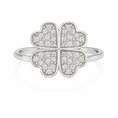  Anillo Giratorio Antiestrés Trébol Regulable