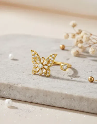 Anillo Giratorio Mariposa Regulable Antiestrés