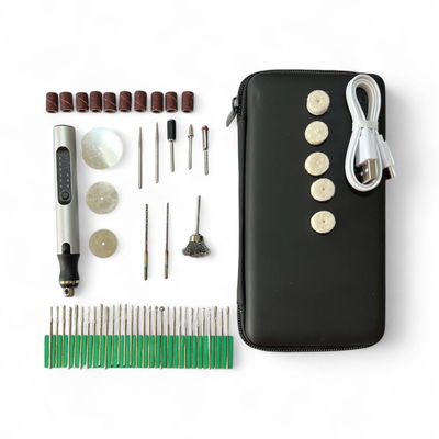 Mini Torno-Taladro- Pluma de Grabado Portátil + 50 Accesorios Multifunción 