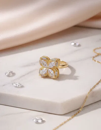 Anillo Regulable Antiestrés en Flor – Brilla sin Estrés 