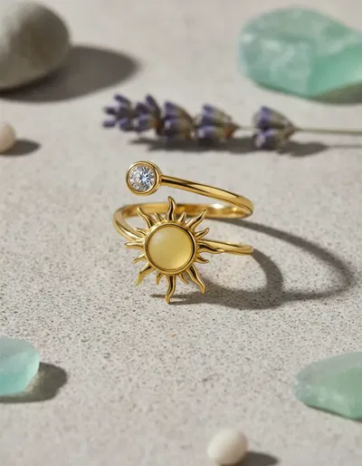Anillo Giratorio Solar Antiestrés Regulable