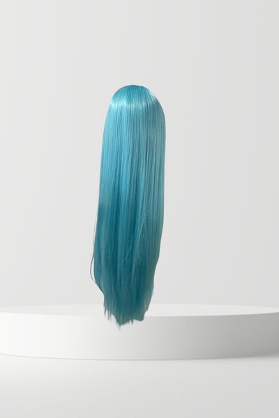 Peluca Celeste Aqua