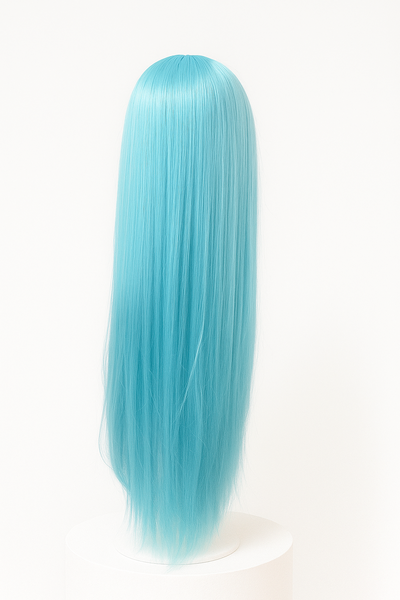 Peluca Celeste Aqua/ Lacio/ Hilo Premium HD