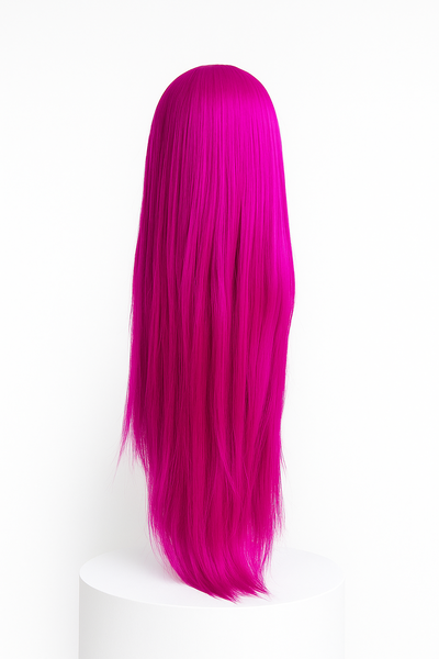 Peluca Fucsia Eléctrico/ Lacio/ Hilo Premium HD 