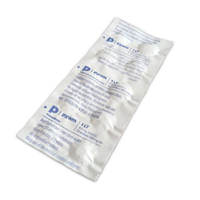 PASTILLAS POTABILIZADORAS DESINFECTANTES PARA 1 LITRO CADA PASTILLA