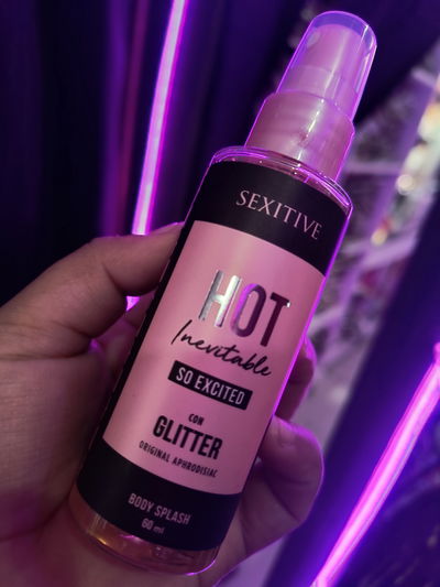 Body Splash Hot Inevitable So Excited Con Glitter 60Ml