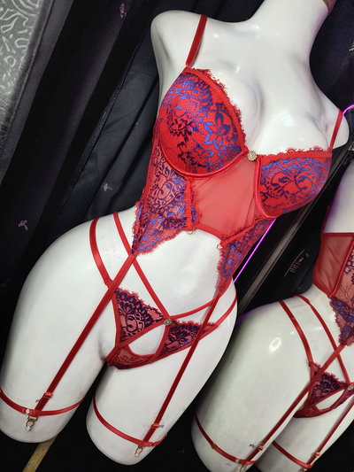 CONJUNTO DE CORSET CON PORTALIGA ❤️